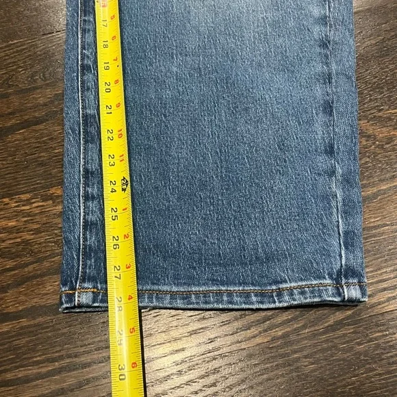 Quince Comfort Stretch Barrel Jeans Blue Organic High Rise Women's 31 32x28 - Picture 9 of 9